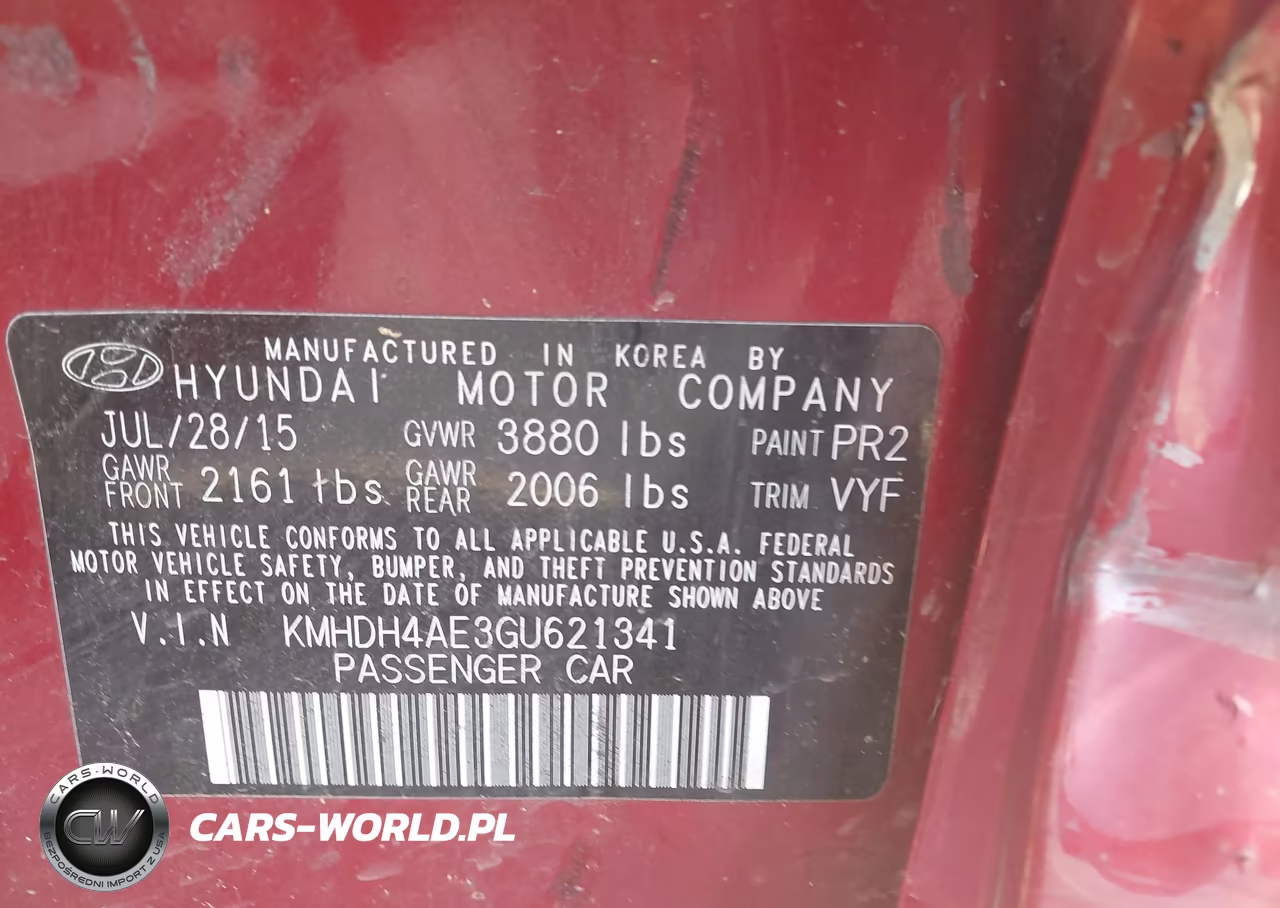 2016 Hyundai Elantra Value Edition VIN:KMHDH4AE3GU621341 - 9