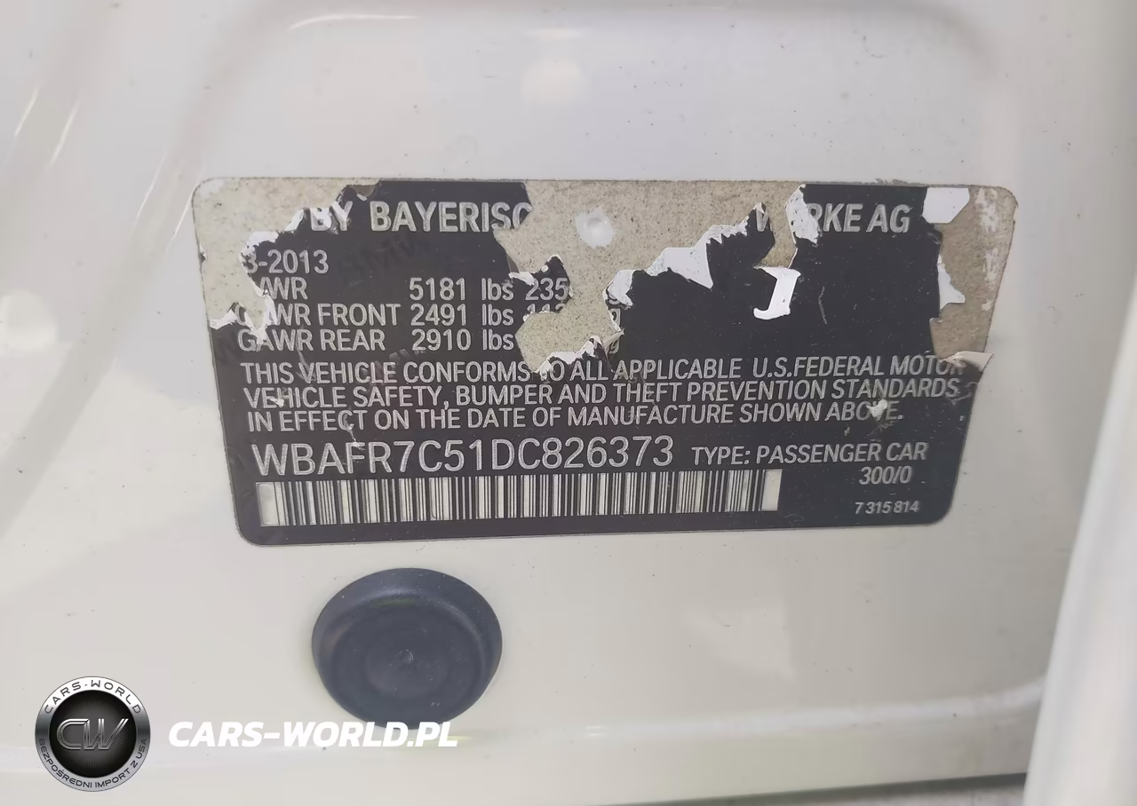 2013 BMW 535I VIN:WBAFR7C51DC826373 - 9