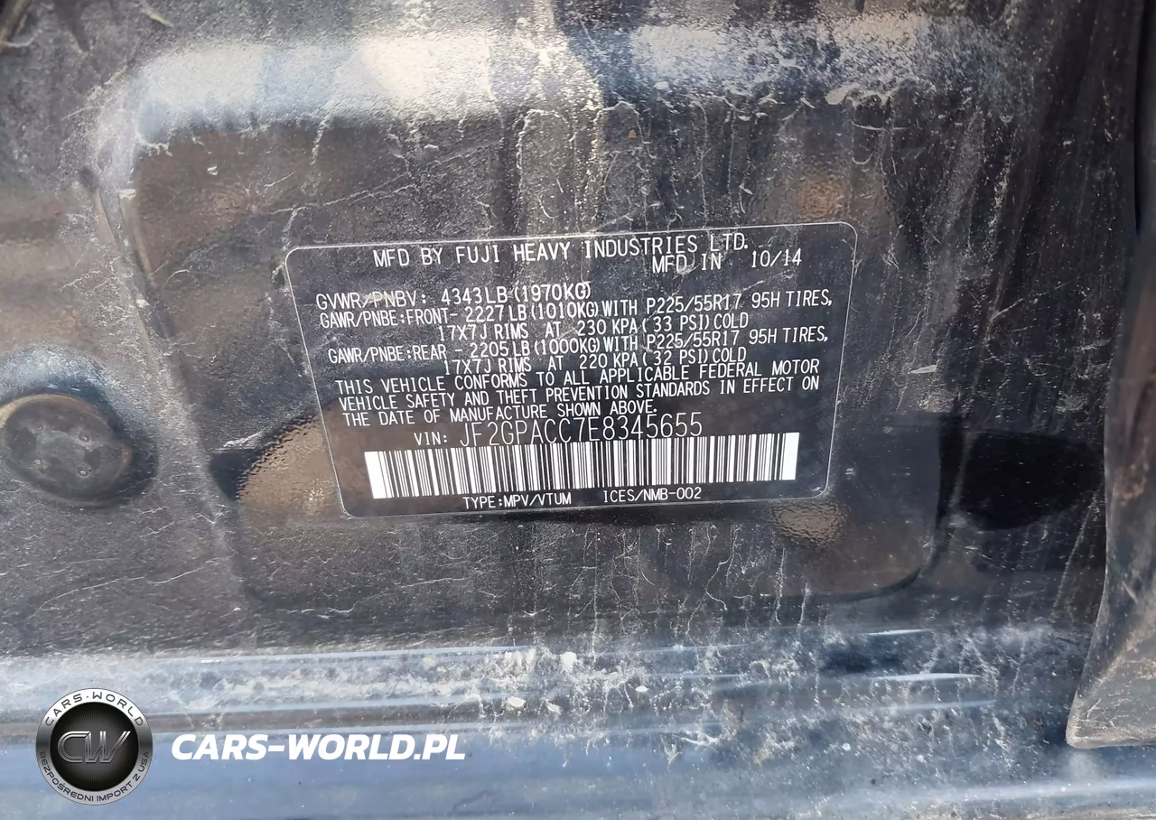 2014 Subaru Xv Crosstrek Premium VIN:JF2GPACC7E8345655 - 9
