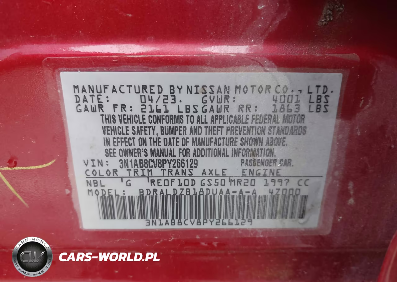 2023 Nissan Sentra Sv Xtronic Cvt VIN:3N1AB8CV8PY266129 - 9