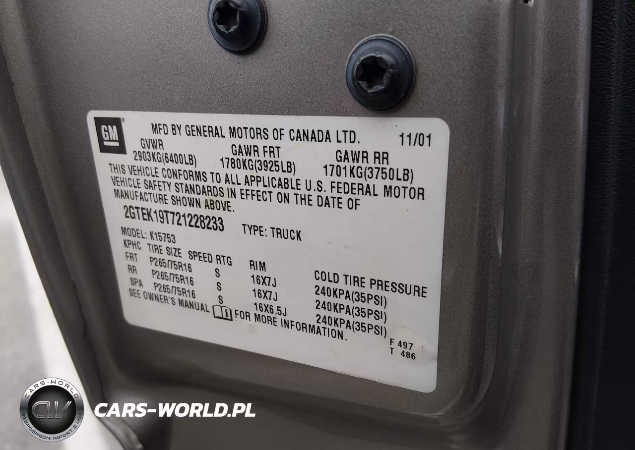 2002 GMC Sierra 1500 Sle VIN:2GTEK19T721228233 - 9
