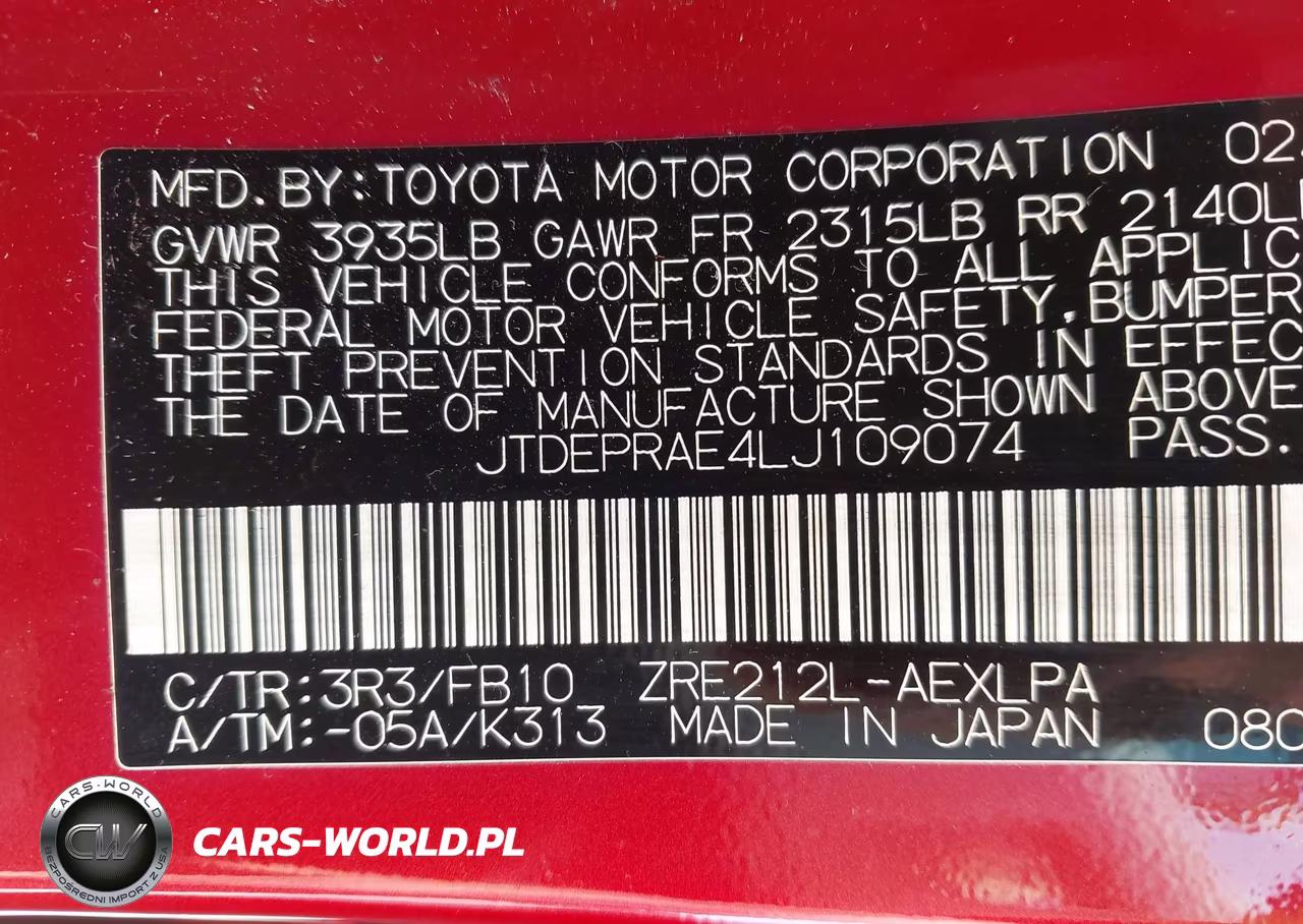 2020 Toyota Corolla Le VIN:JTDEPRAE4LJ109074 - 9