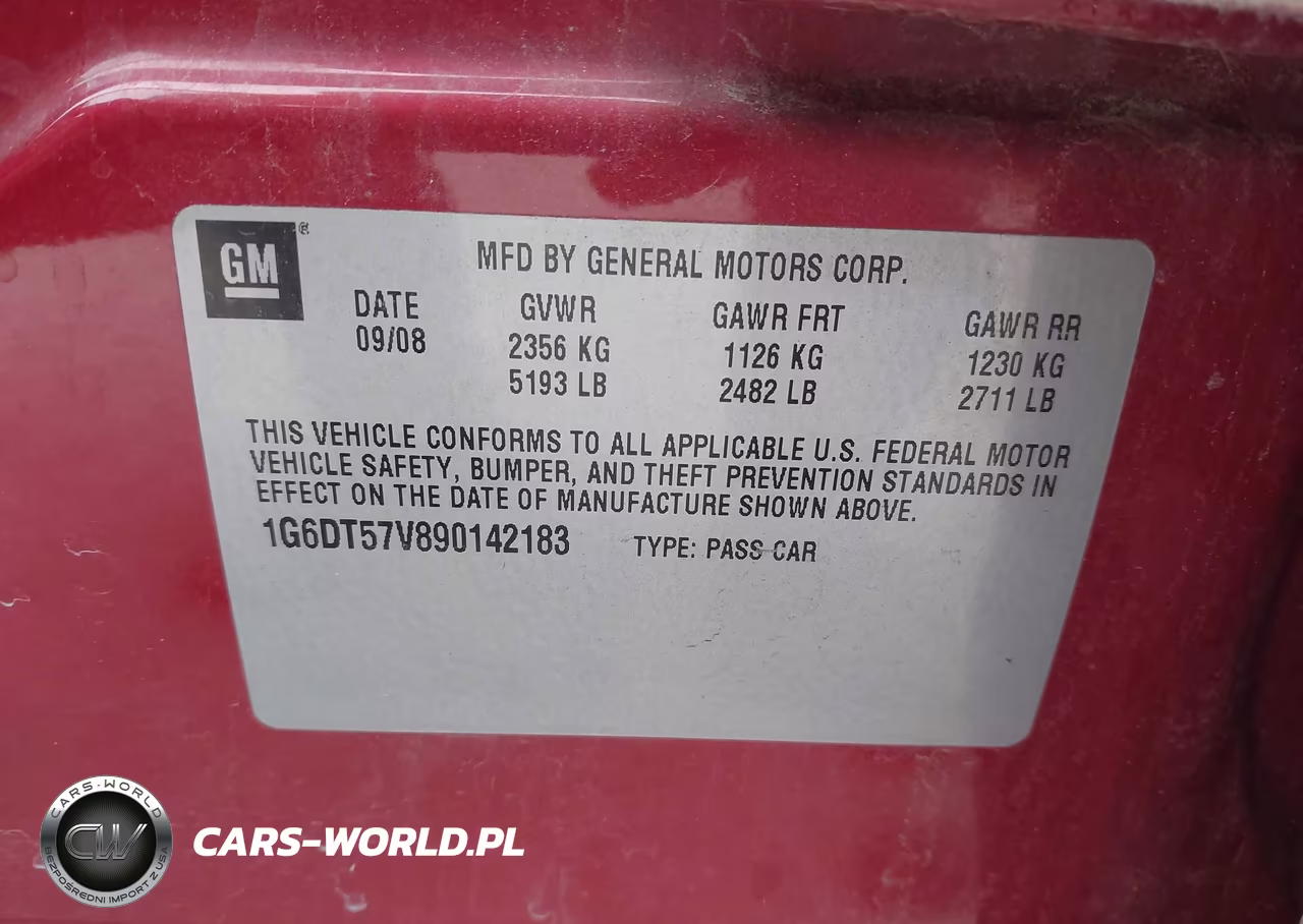 2009 Cadillac Cts Standard VIN:1G6DT57V890142183 - 9