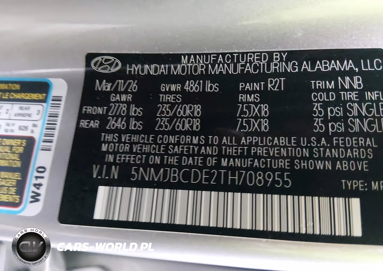 2026 Hyundai Tucson Sel VIN:5NMJBCDE2TH708955 - 9