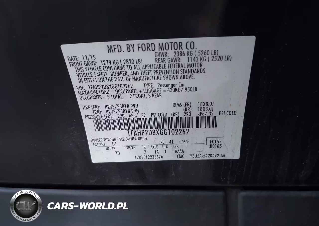2016 Ford Taurus Se VIN:1FAHP2D8XGG102262 - 9
