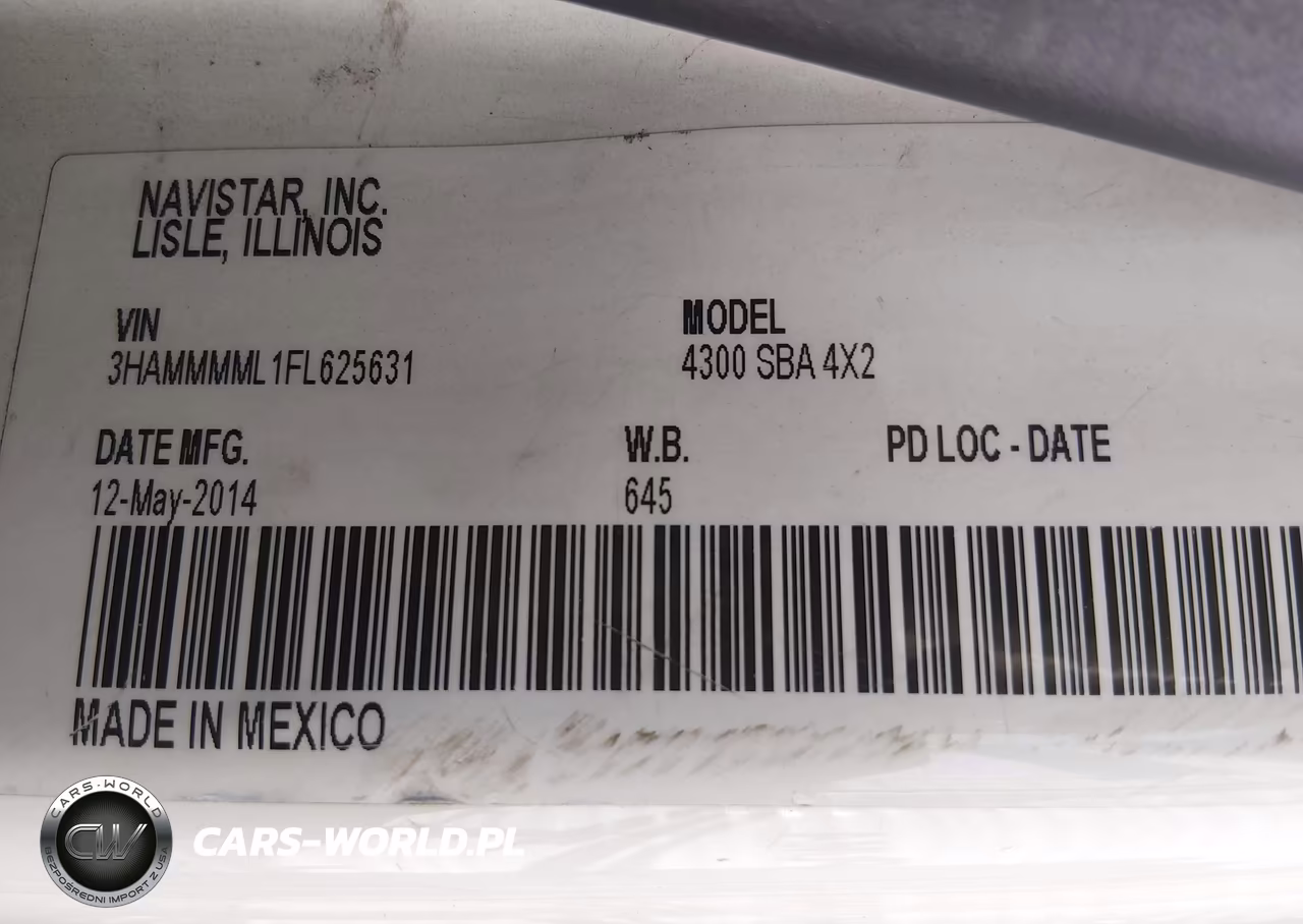 2015 International 4000 4300 VIN:3HAMMMML1FL625631 - 8