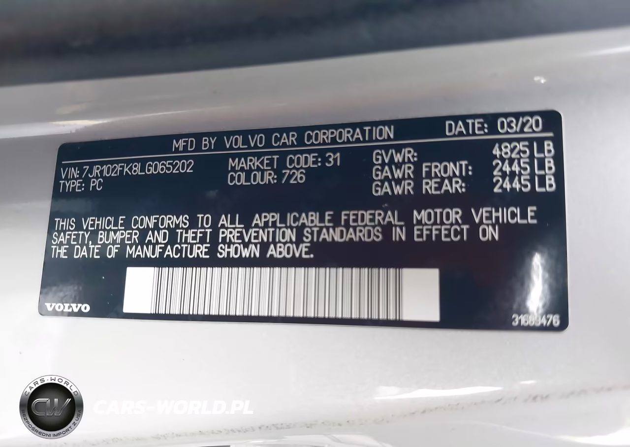 2020 Volvo S60 T5 Momentum VIN:7JR102FK8LG065202 - 9