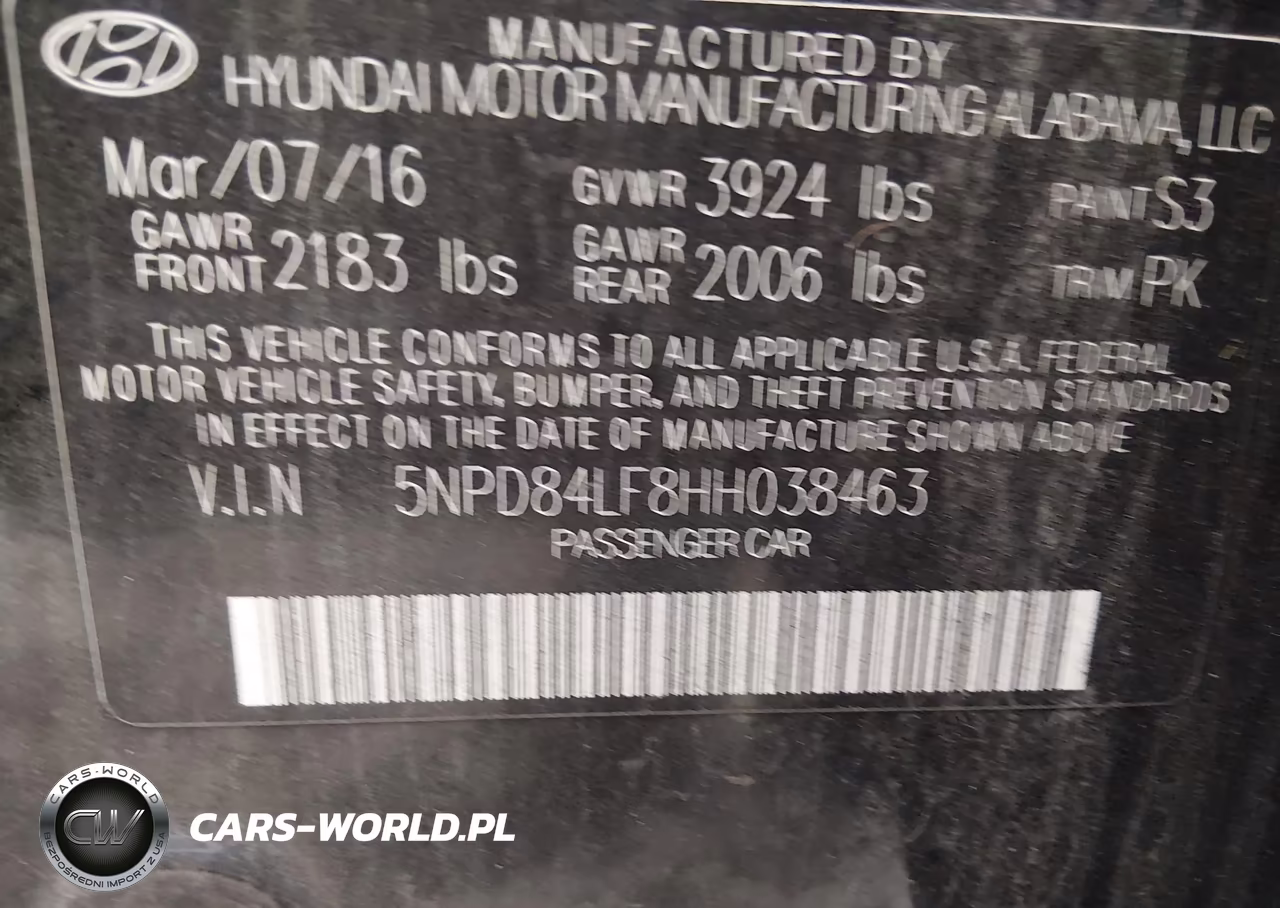 2017 Hyundai Elantra Se VIN:5NPD84LF8HH038463 - 9