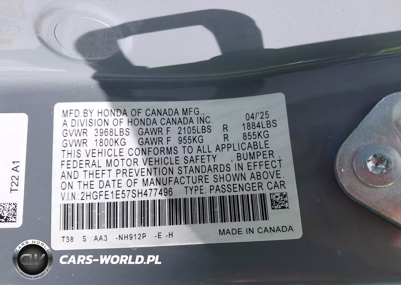 2025 Honda Civic Si Base W-High Performance Summer Tires- VIN:2HGFE1E57SH477496 - 9