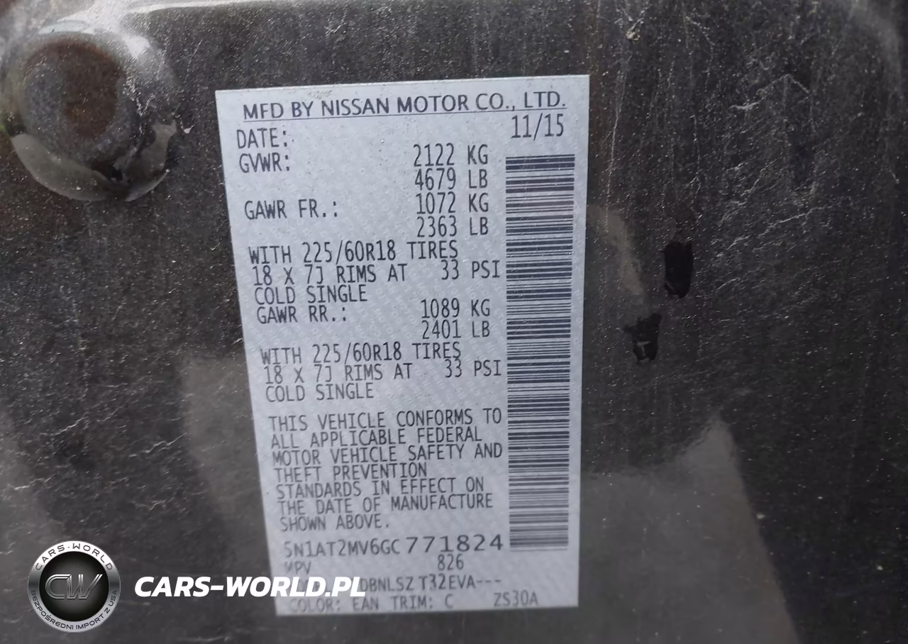 2016 Nissan Rogue Sl VIN:5N1AT2MV6GC771824 - 9