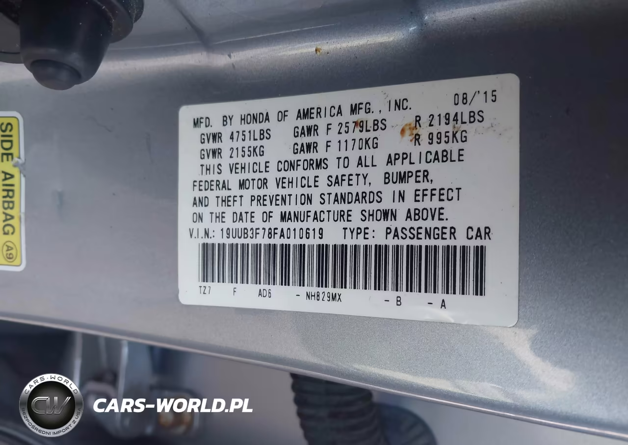 2015 Acura Tlx V6 Advance VIN:19UUB3F78FA010619 - 9