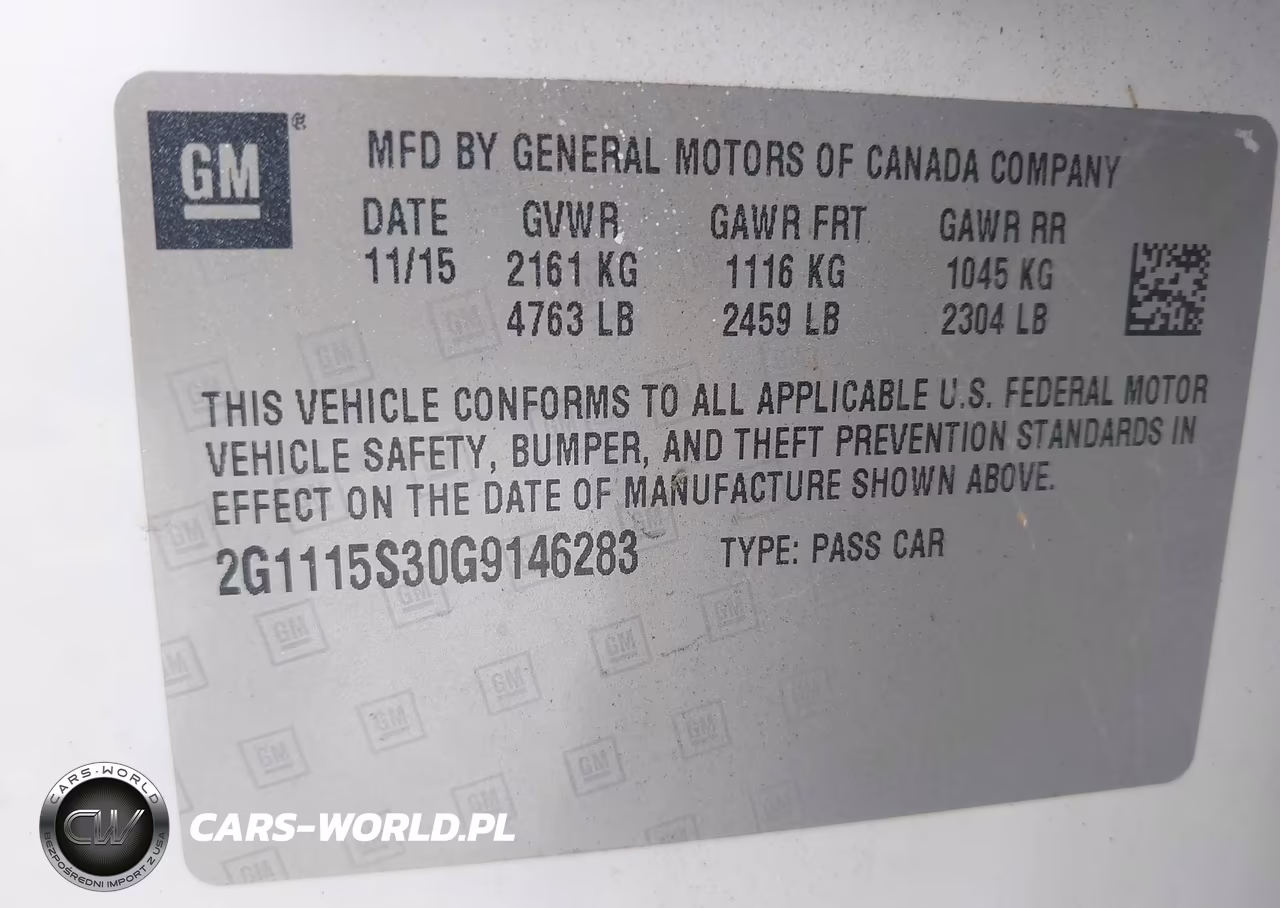 2016 Chevrolet Impala 2Lt VIN:2G1115S30G9146283 - 9