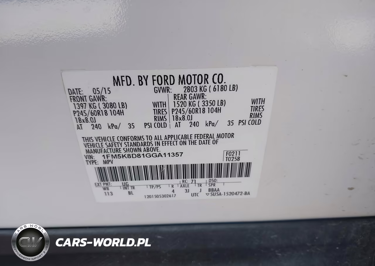 2016 Ford Explorer Xlt VIN:1FM5K8D81GGA11357 - 9