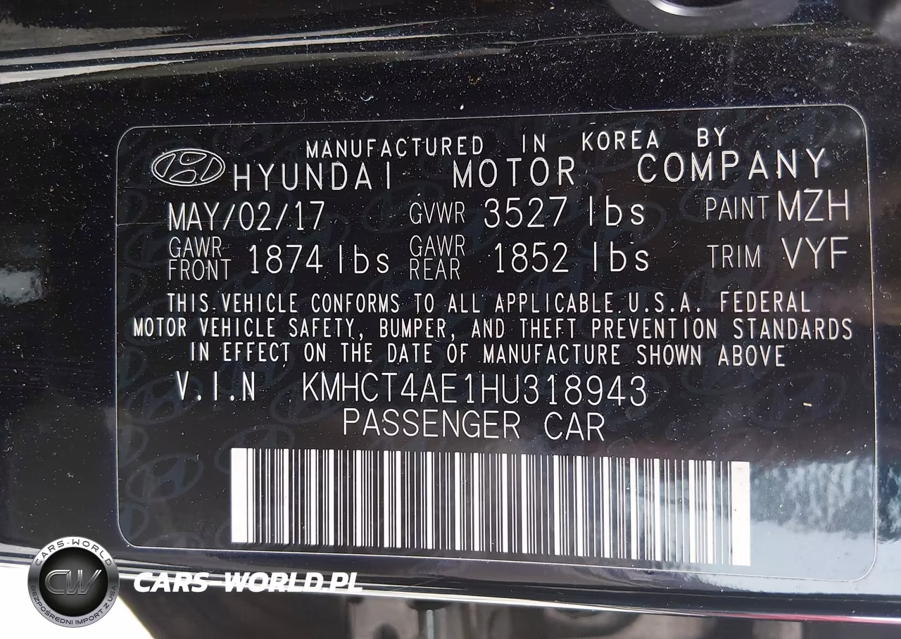 2017 Hyundai Accent Value Edition VIN:KMHCT4AE1HU318943 - 9