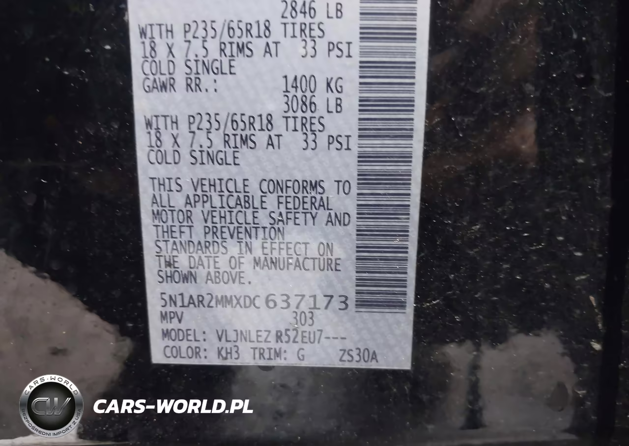 2013 Nissan Pathfinder Sv VIN:5N1AR2MMXDC637173 - 9
