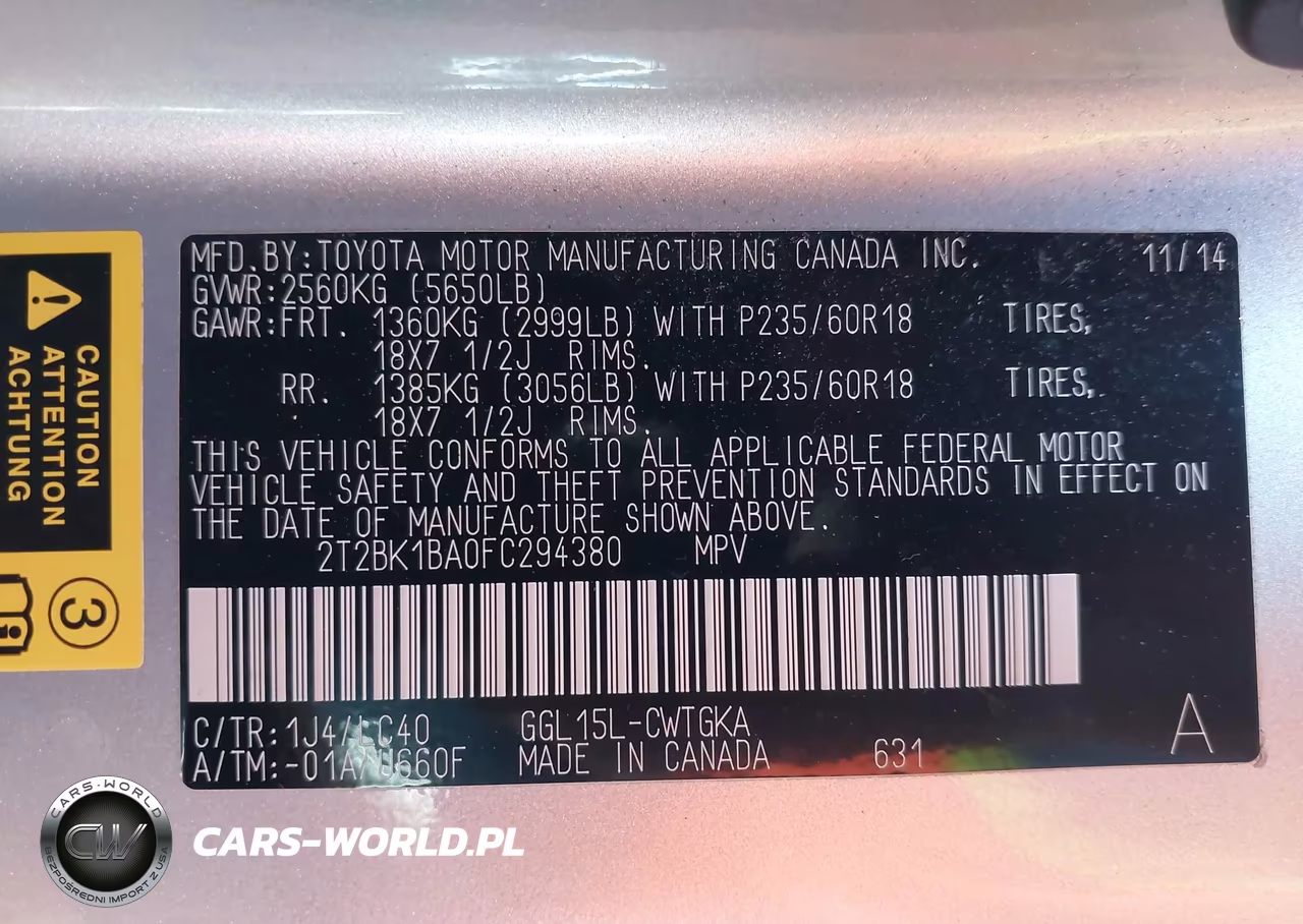 2015 Lexus Rx 350 VIN:2T2BK1BA0FC294380 - 9