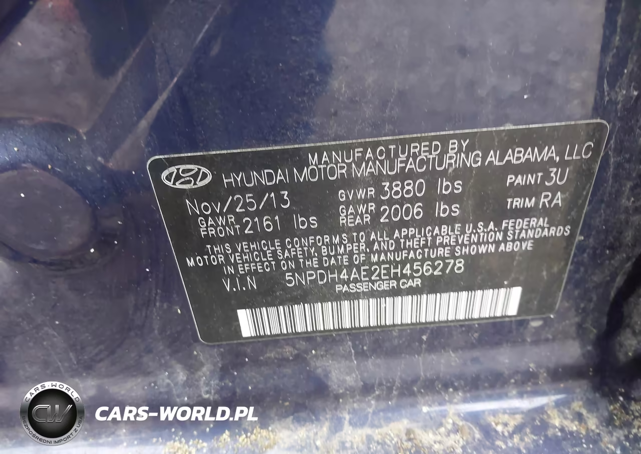 2014 Hyundai Elantra Se VIN:5NPDH4AE2EH456278 - 9