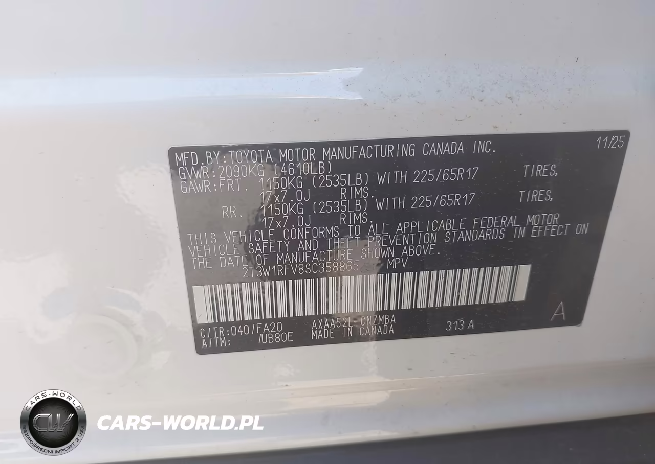 2025 Toyota Rav4 Xle VIN:2T3W1RFV8SC358865 - 9