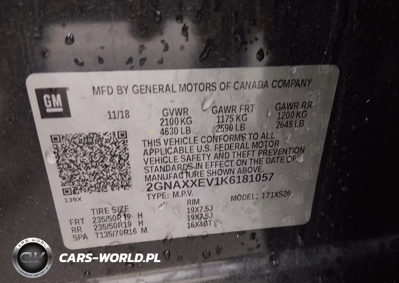 2019 Chevrolet Equinox Premier VIN:2GNAXXEV1K6181057 - 9