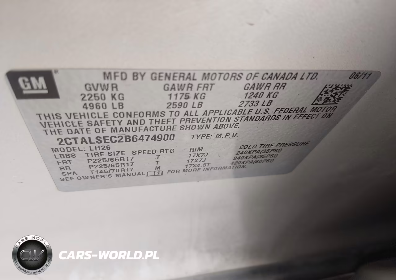 2011 GMC Terrain Sle-2 VIN:2CTALSEC2B6474900 - 9