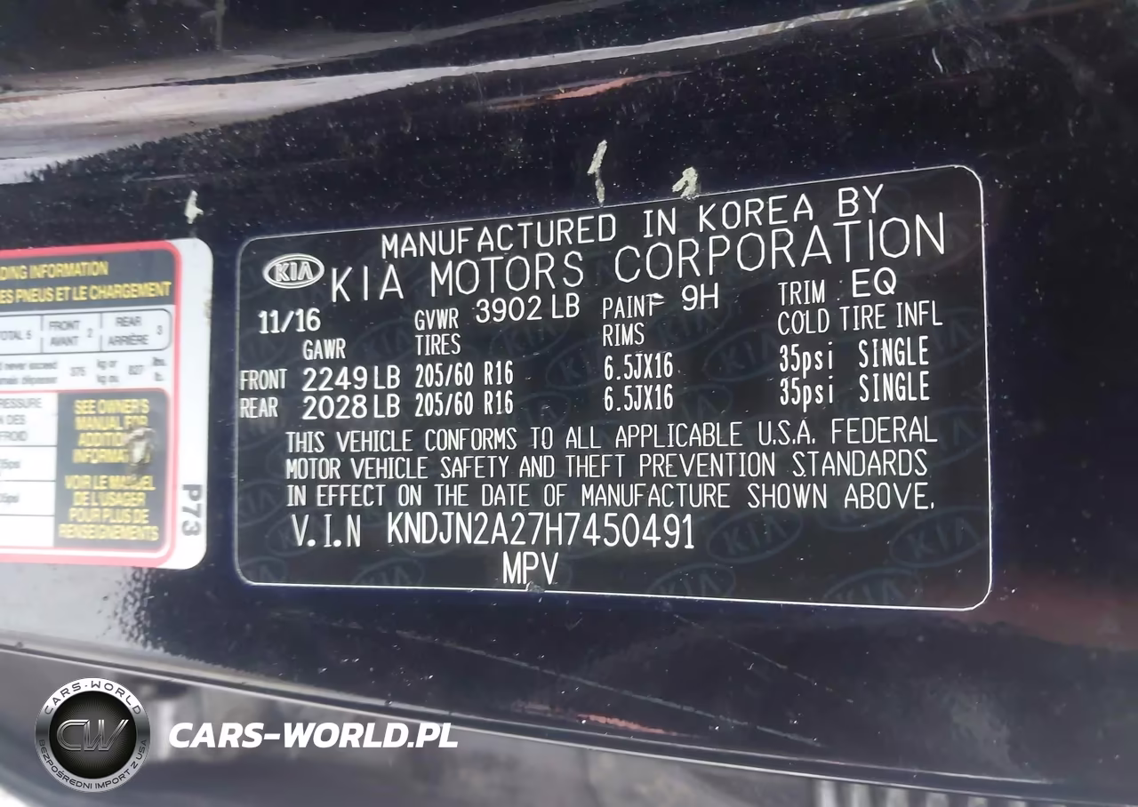 2017 Kia Alma VIN:KNDJN2A27H7450491 - 9