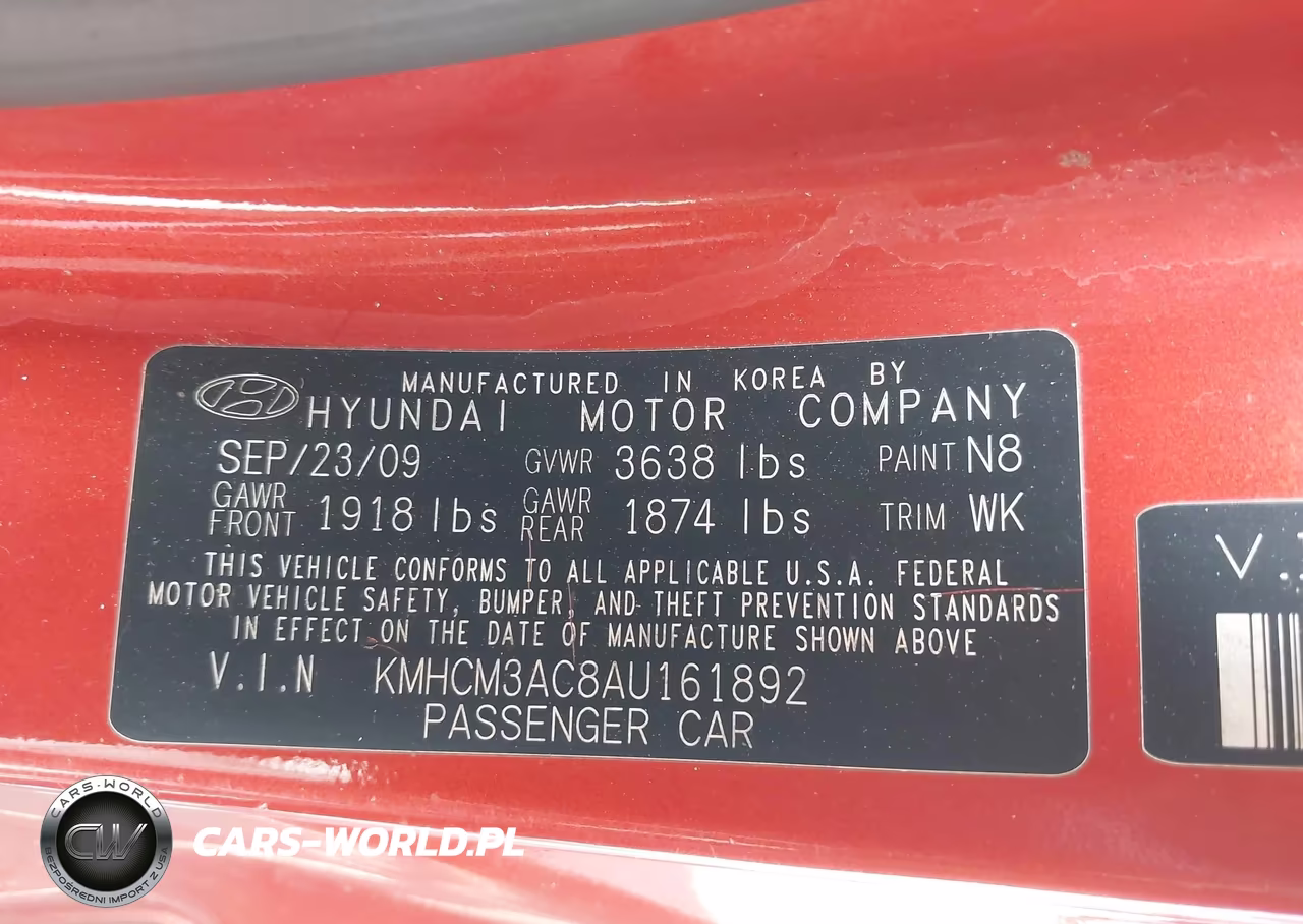 2010 Hyundai Accent Gs VIN:KMHCM3AC8AU161892 - 9