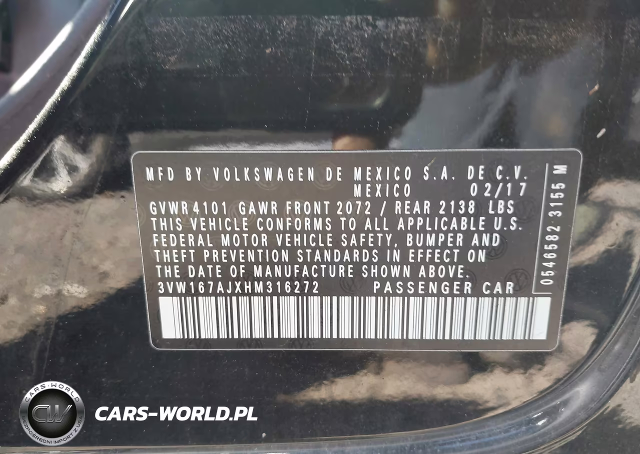 2017 Volkswagen Jetta 1.4T S VIN:3VW167AJXHM316272 - 9