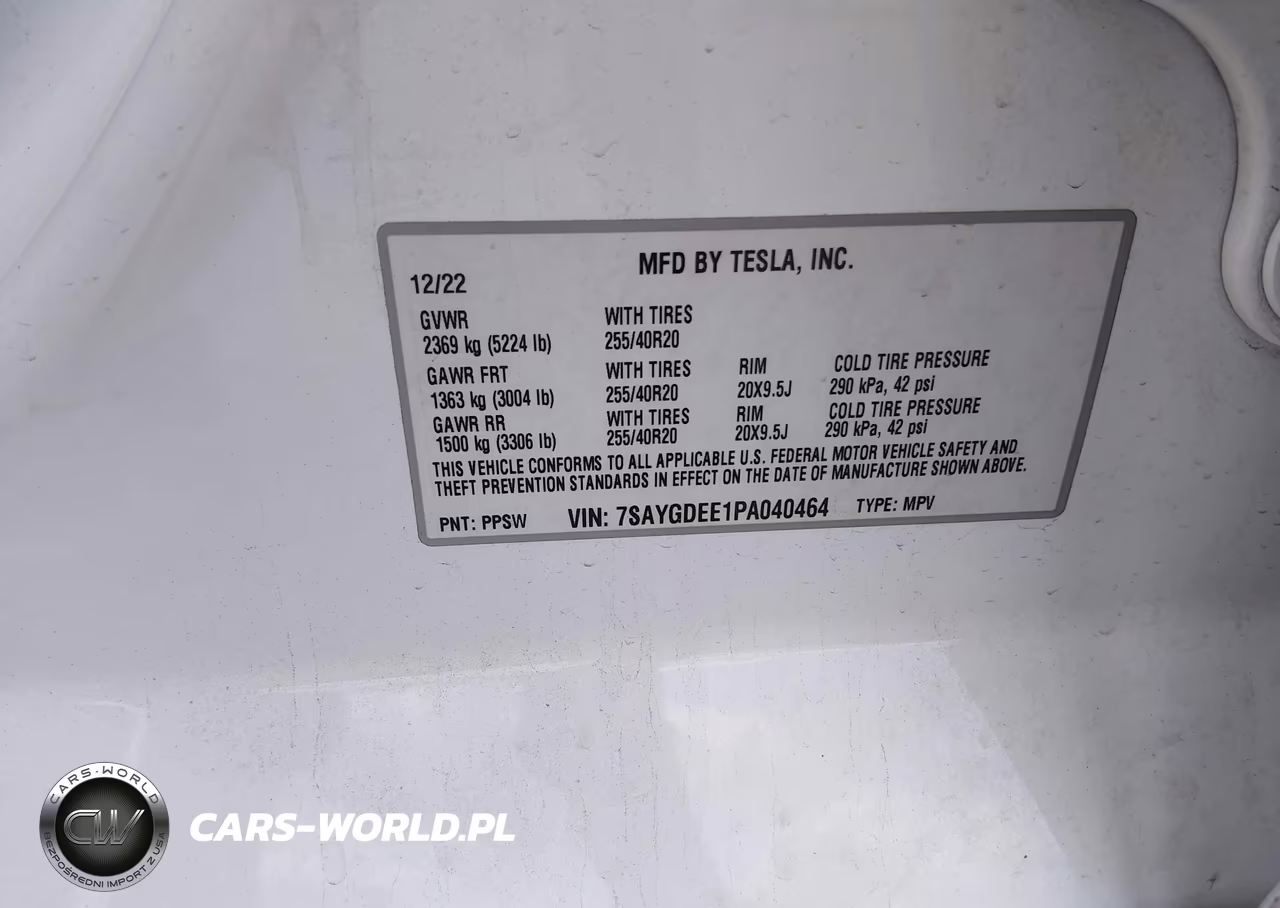 2023 Tesla Model Y Awd-Long Range Dual Motor All-Wheel Drive VIN:7SAYGDEE1PA040464 - 9