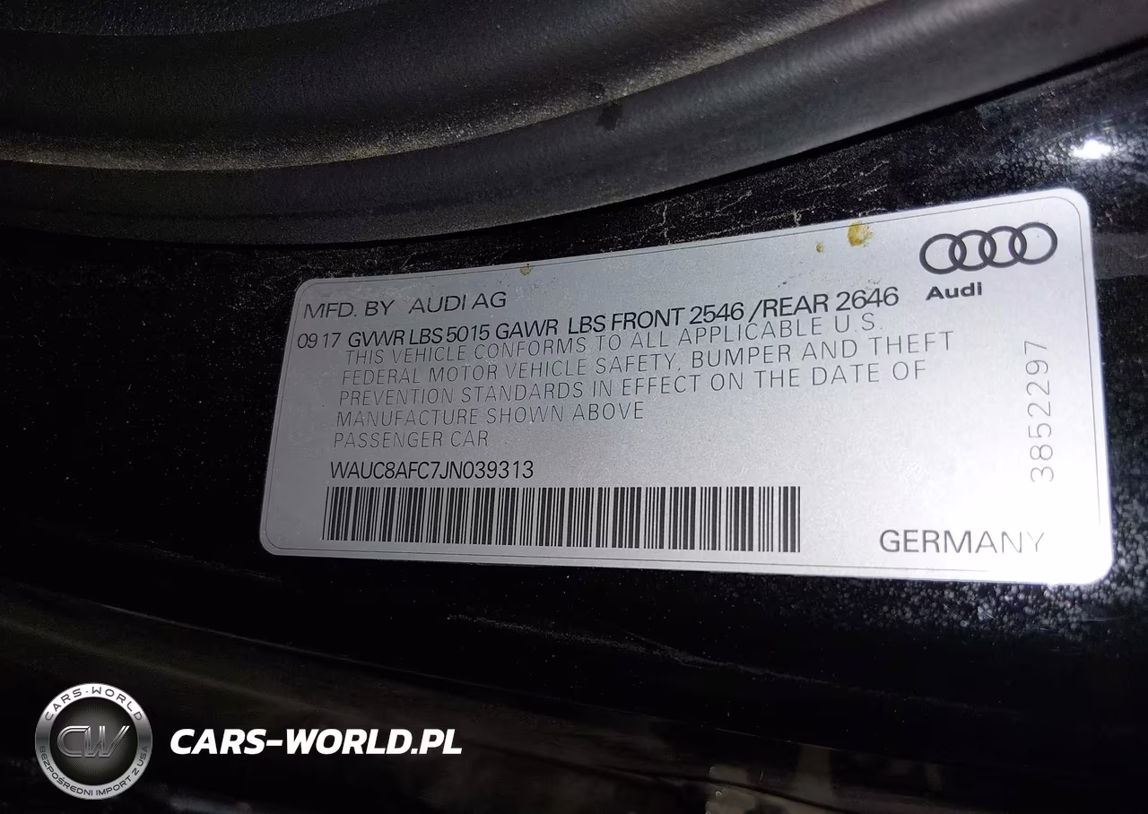 2018 Audi A6 2.0T Premium-2.0T Sport VIN:WAUC8AFC7JN039313 - 9