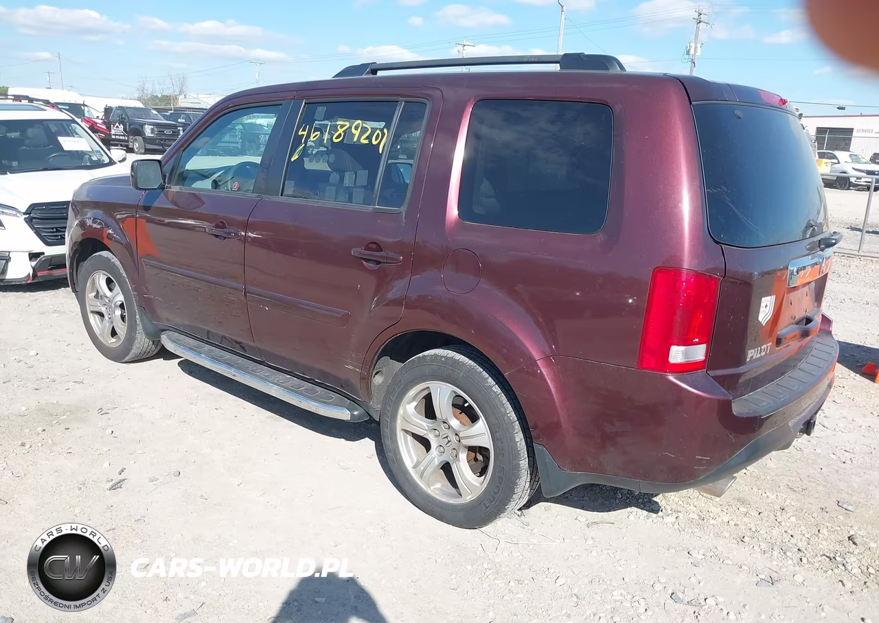 2014 Honda Pilot Ex-L VIN:5FNYF4H55EB501290 - 3