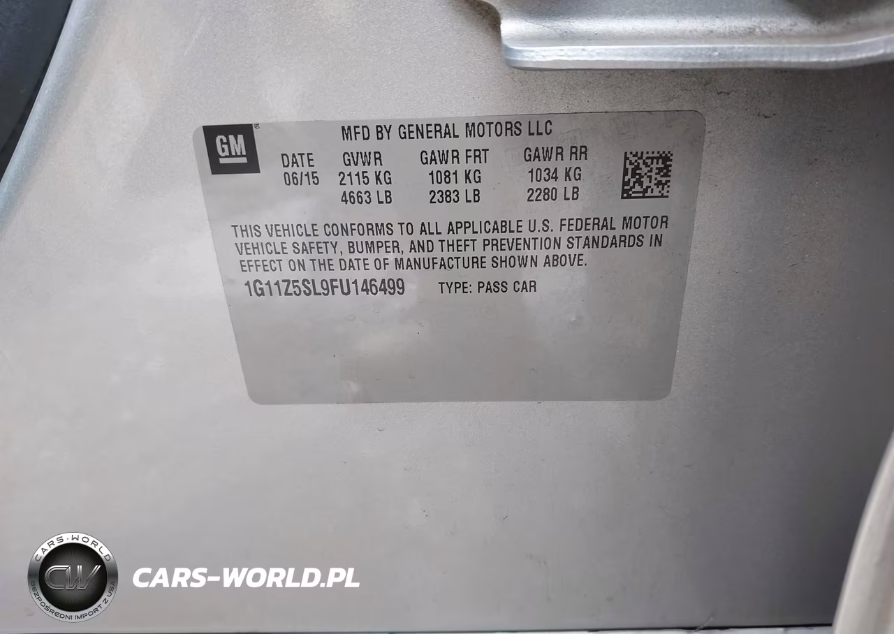 2015 Chevrolet Impala Ls VIN:1G11Z5SL9FU146499 - 9