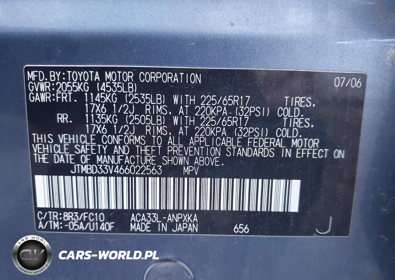 2006 Toyota Rav4 VIN:JTMBD33V466022563 - 9