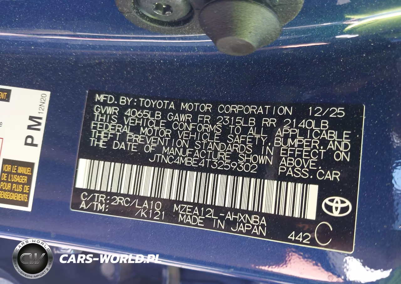 2026 Toyota Corolla Xse VIN:JTNC4MBE4T3259302 - 9