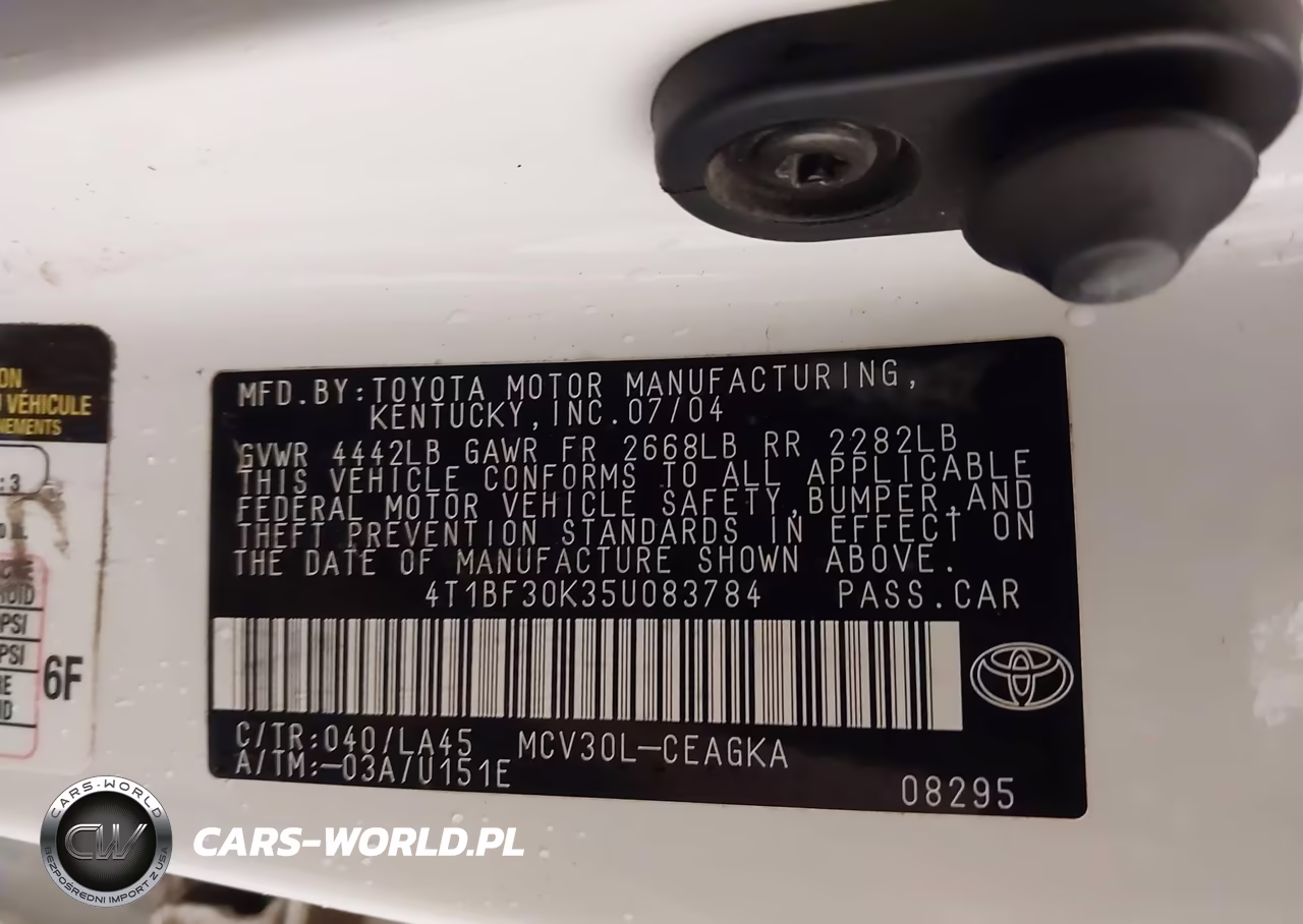 2005 Toyota Camry Xle V6 VIN:4T1BF30K35U083784 - 9
