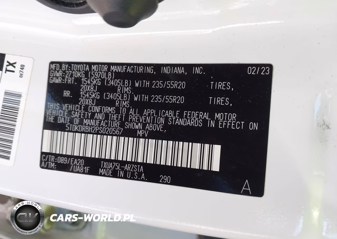 2023 Toyota Highlander Xse VIN:5TDKDRBH2PS020567 - 9