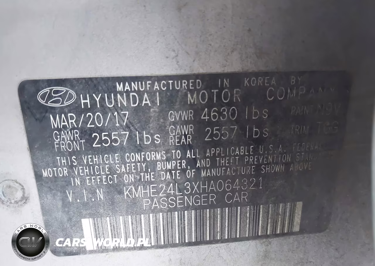 2017 Hyundai Sonata Hybrid Se VIN:KMHE24L3XHA064321 - 9