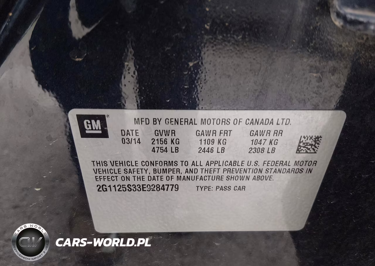 2014 Chevrolet Impala 2Lt VIN:2G1125S33E9284779 - 9