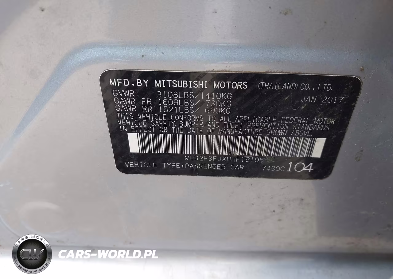 2017 Mitsubishi Mirage G4 Es VIN:ML32F3FJXHHF19195 - 9