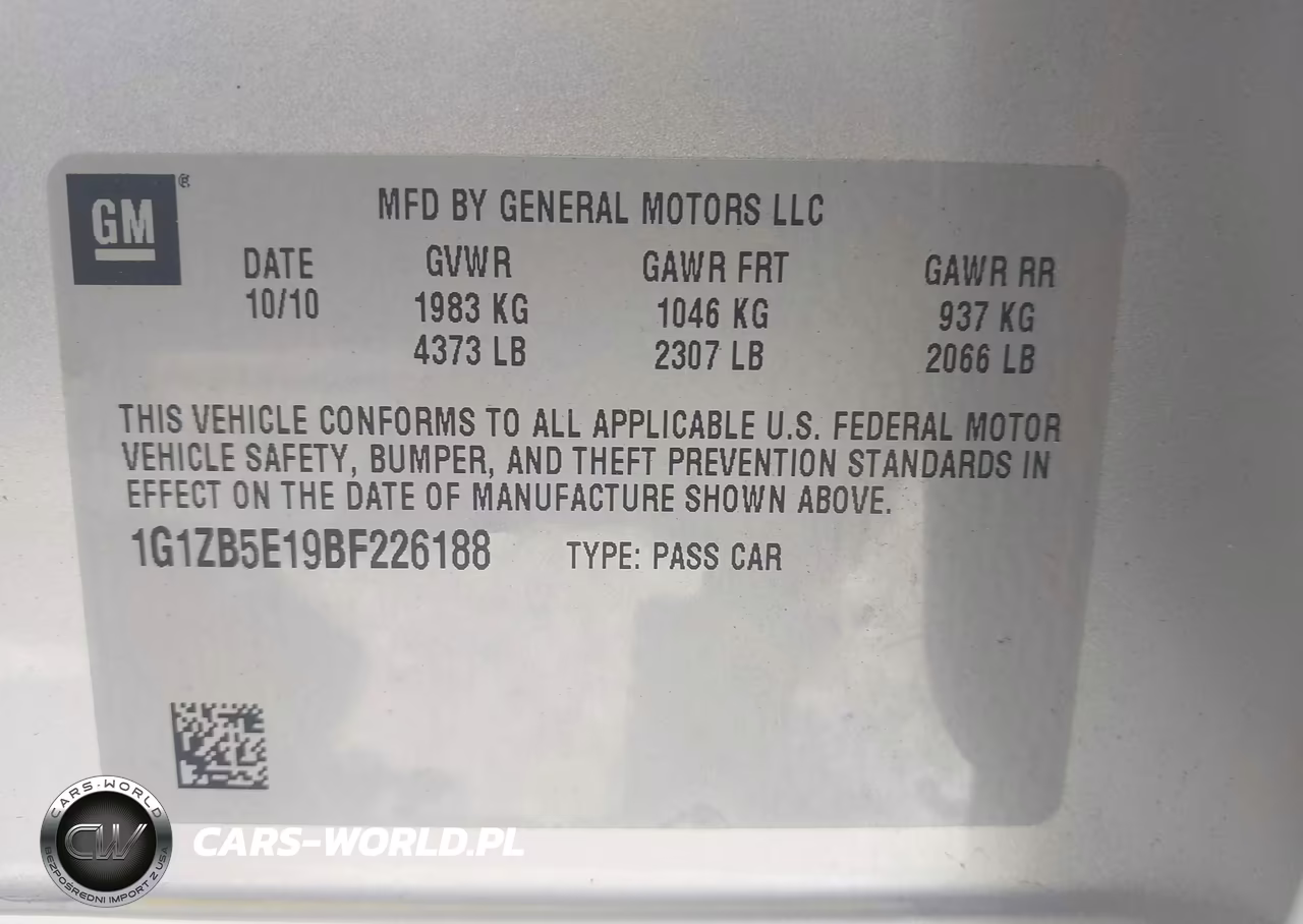 2011 Chevrolet Malibu Ls VIN:1G1ZB5E19BF226188 - 9