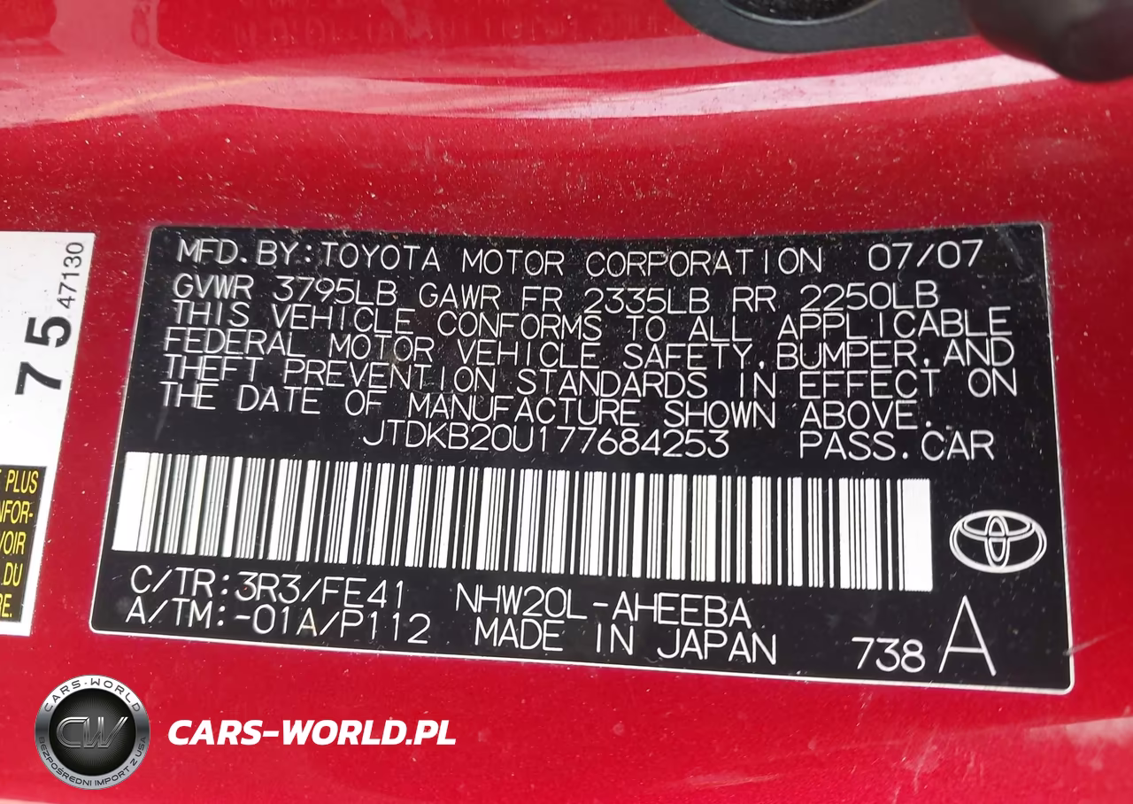 2007 Toyota Prius VIN:JTDKB20U177684253 - 9