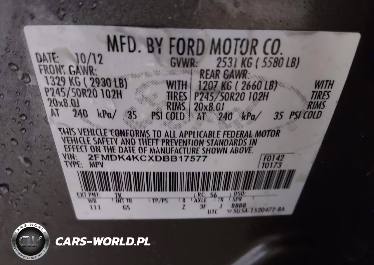 2013 Ford Edge Limited VIN:2FMDK4KCXDBB17577 - 9