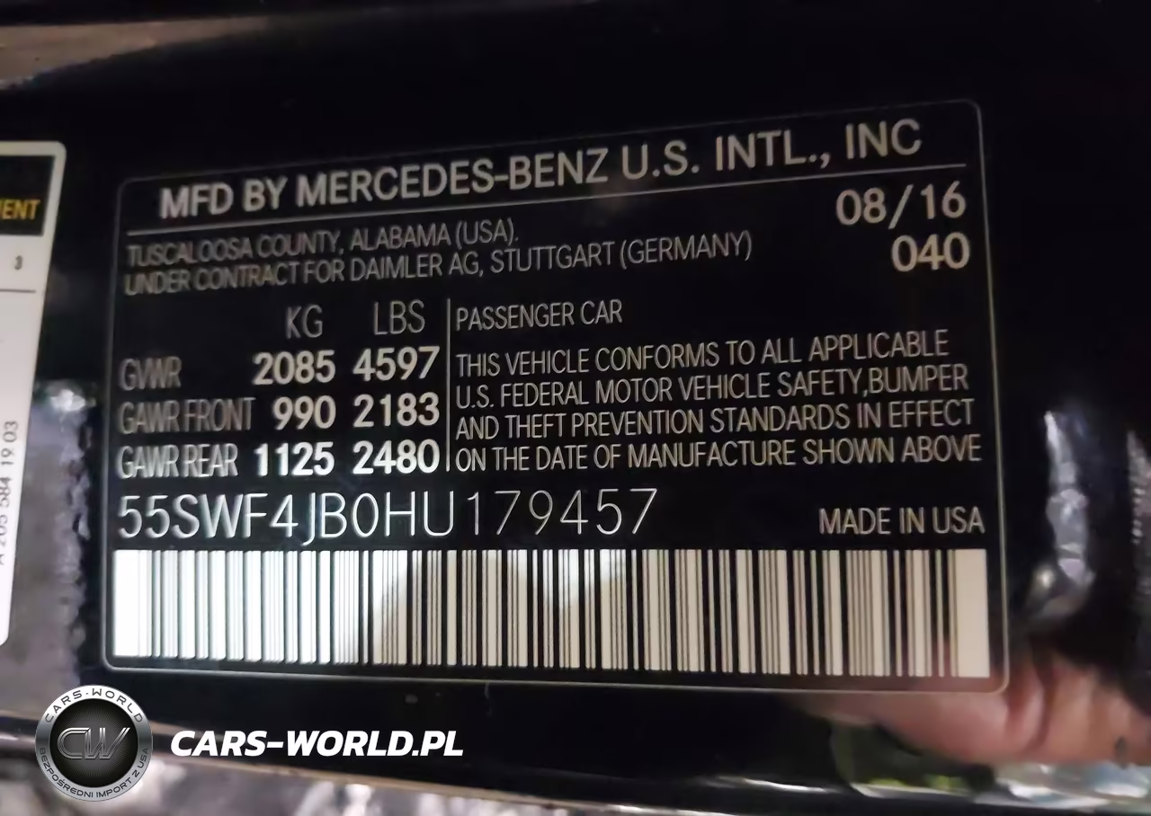 2017 Mercedes-Benz C 300 VIN:55SWF4JB0HU179457 - 9