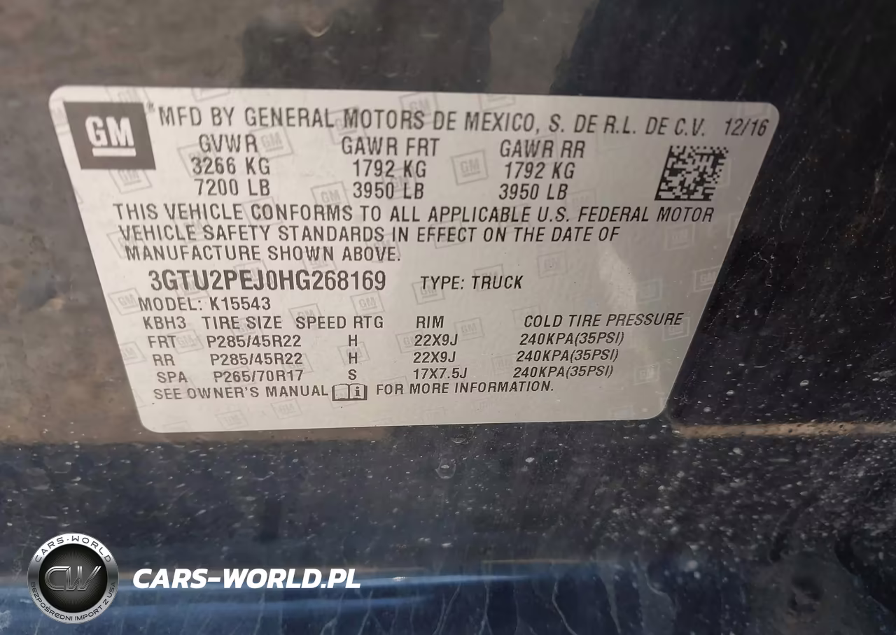2017 GMC Sierra 1500 Denali VIN:3GTU2PEJ0HG268169 - 9