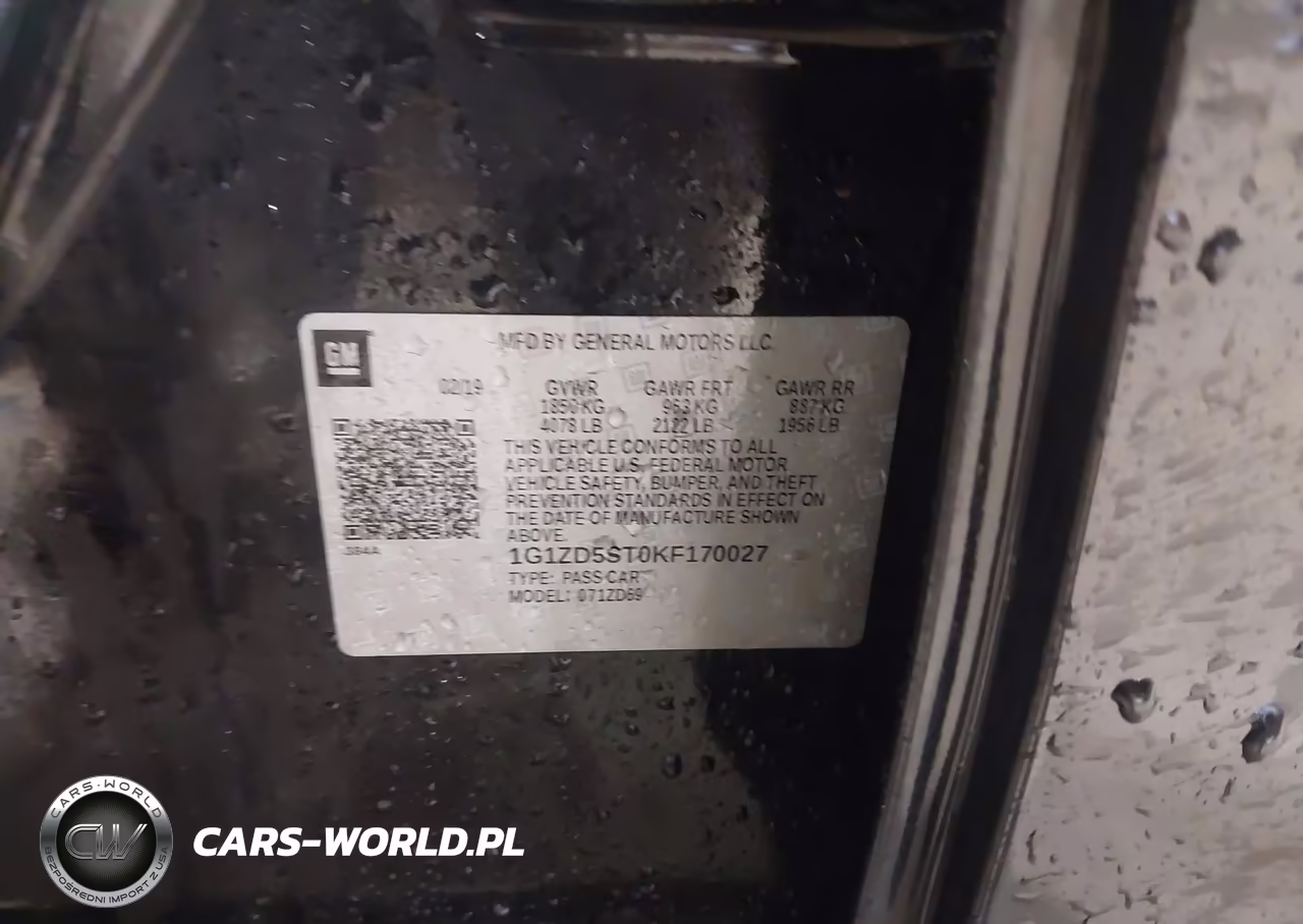 2019 Chevrolet Malibu Lt VIN:1G1ZD5ST0KF170027 - 9