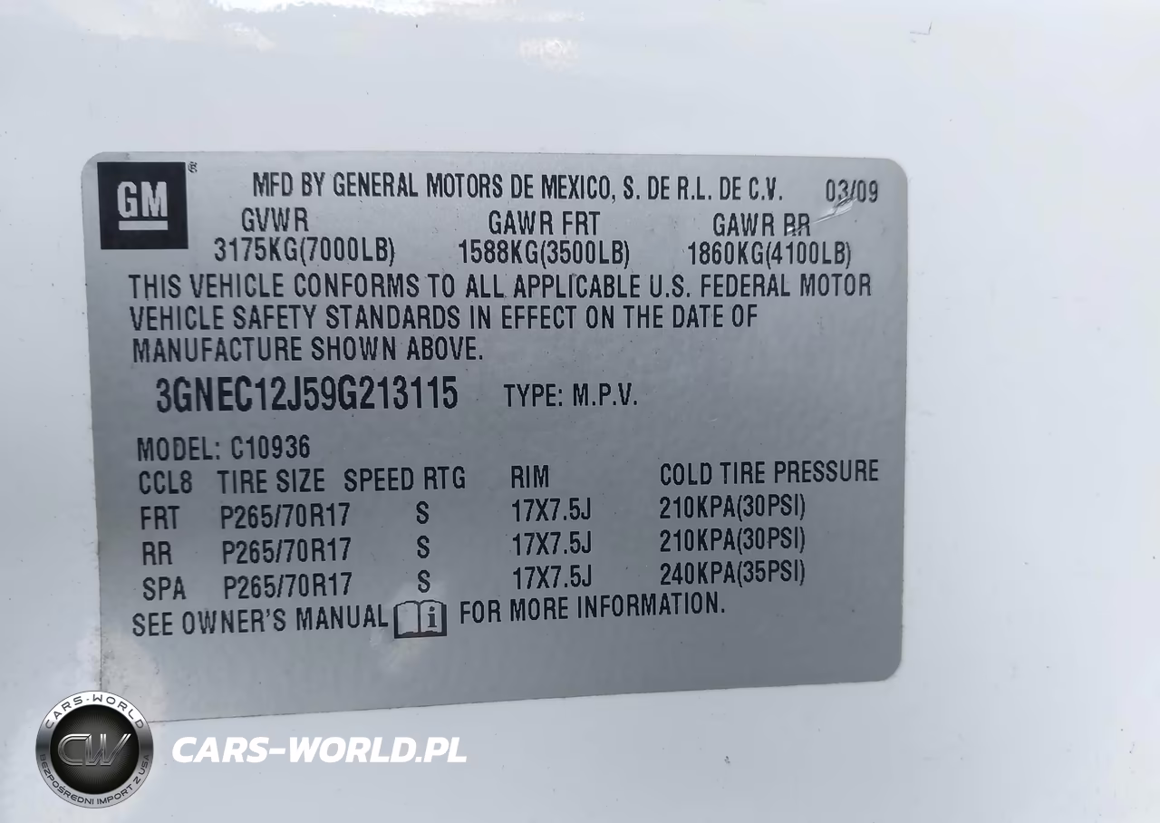2009 Chevrolet Avalanche 1500 Ls VIN:3GNEC12J59G213115 - 9