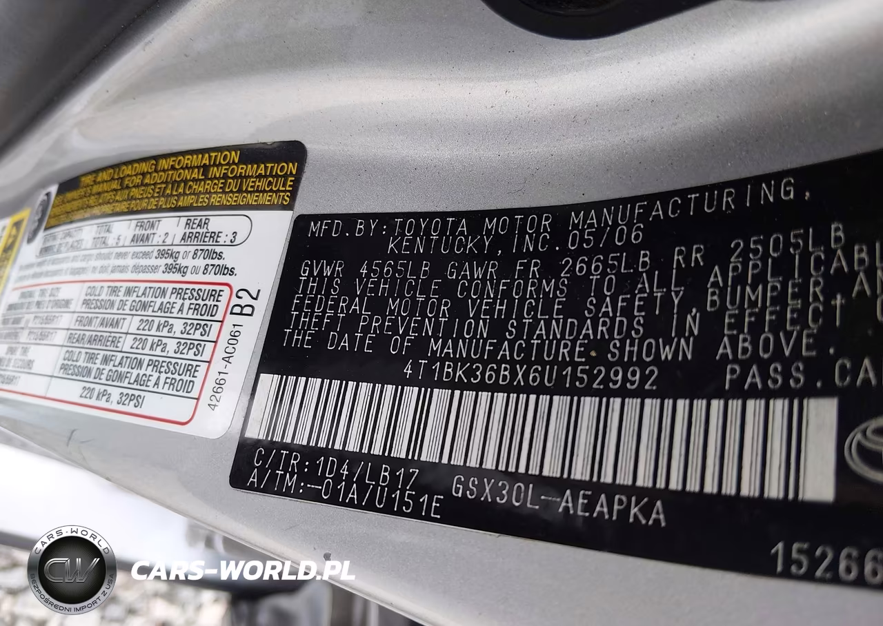 2006 Toyota Avalon Limited VIN:4T1BK36BX6U152992 - 9