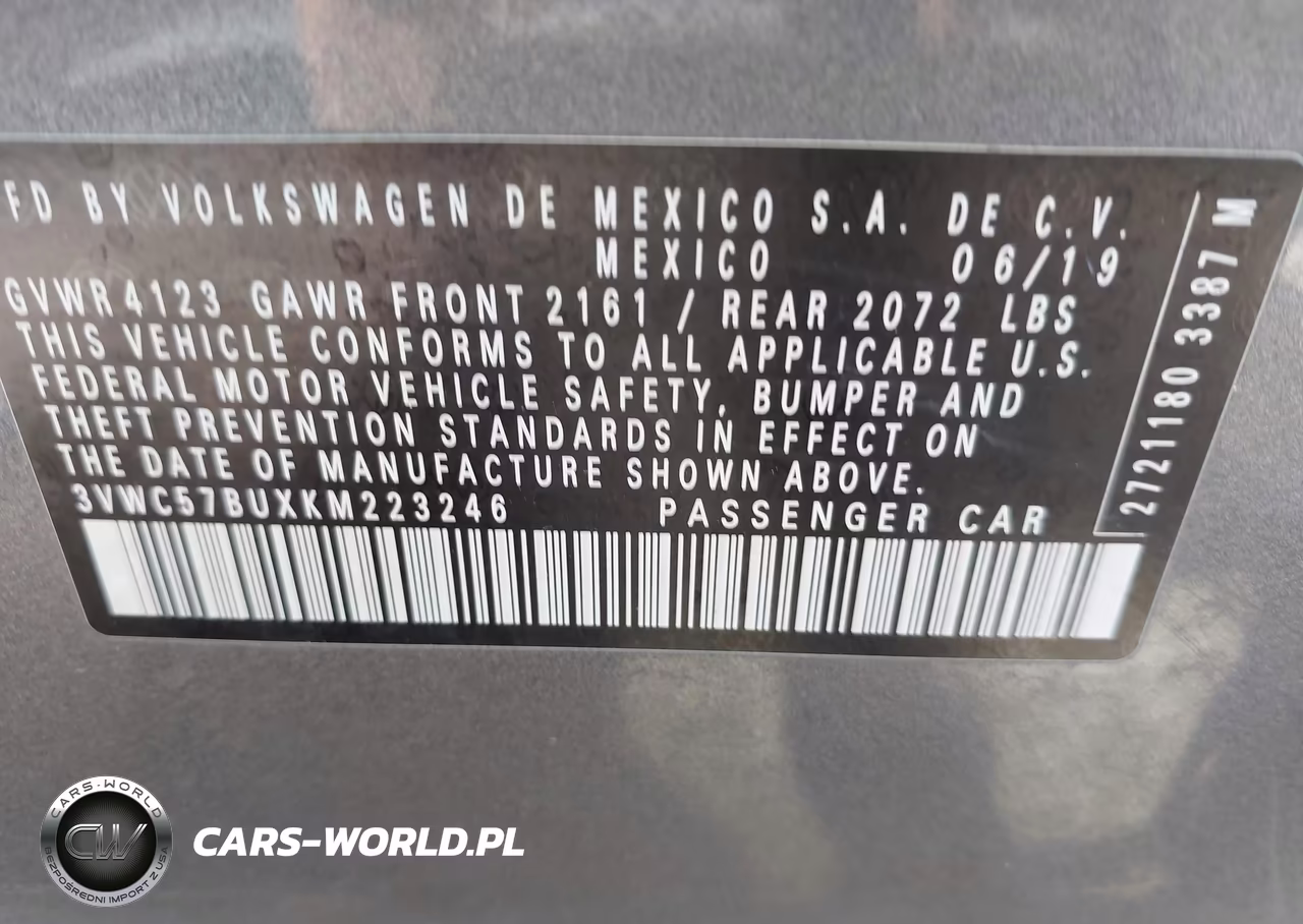 2019 Volkswagen Jetta 1.4T R-Line-1.4T S-1.4T Se VIN:3VWC57BUXKM223246 - 9