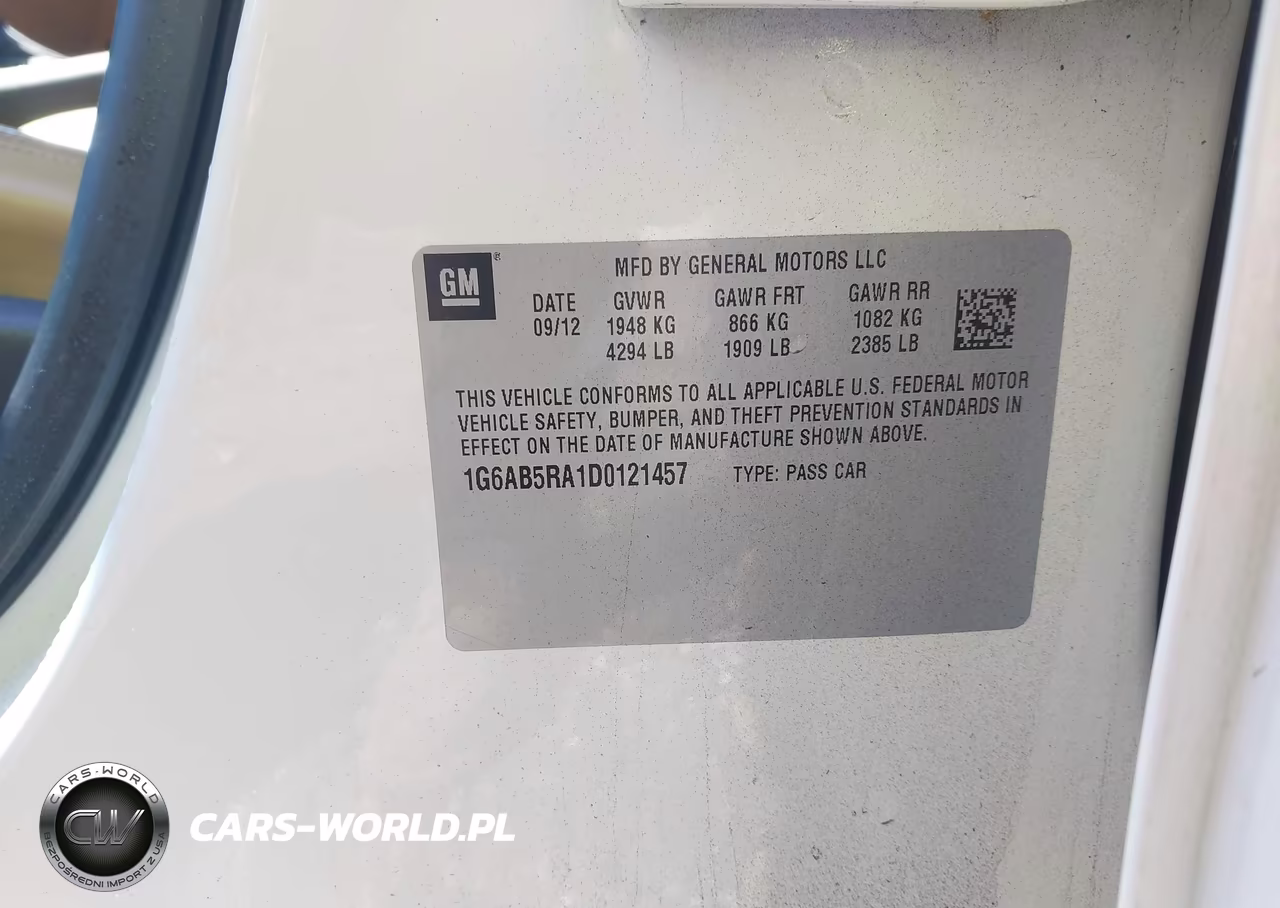 2013 Cadillac Ats Luxury VIN:1G6AB5RA1D0121457 - 9