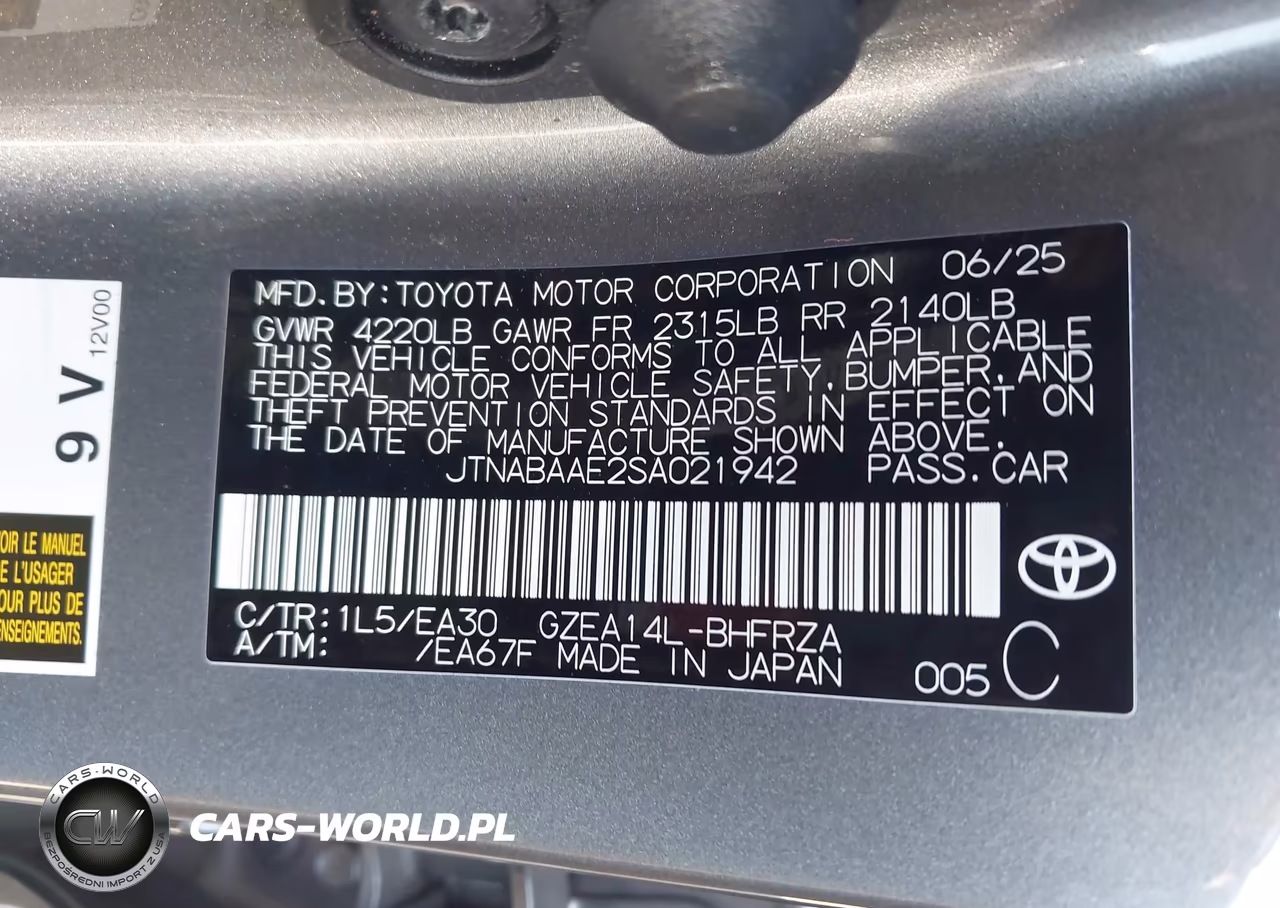 2025 Toyota Gr Corolla Premium Plus VIN:JTNABAAE2SA021942 - 9