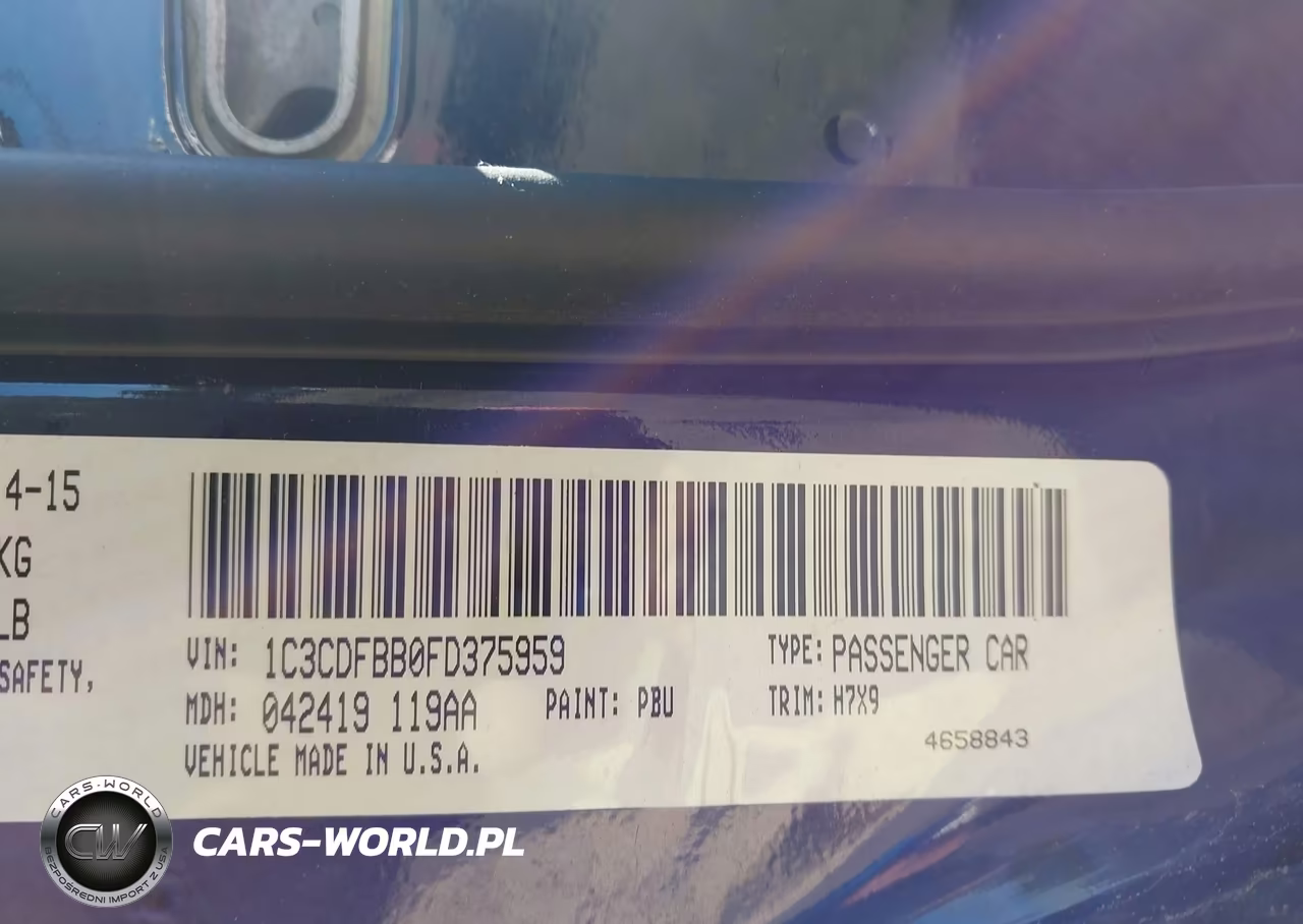 2015 Dodge Dart Sxt VIN:1C3CDFBB0FD375959 - 9